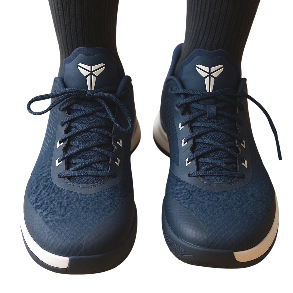 Nike Kobe Mamba Fury Navy Blue Basketball Shoes Sneakers 14 Athletic 10-09‎